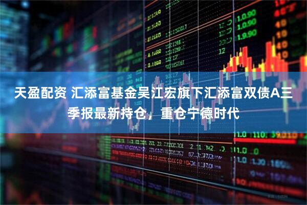 天盈配资 汇添富基金吴江宏旗下汇添富双债A三季报最新持仓，重仓宁德时代